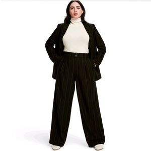 Nili Lotan for Target Wide Leg Pinstripe Trousers [6008]